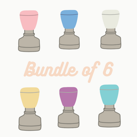 Bundle of 6 - Round Stamps