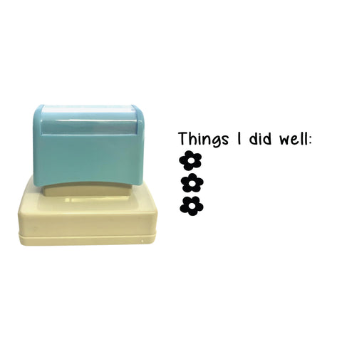 Things I Did Well (Self reflection)